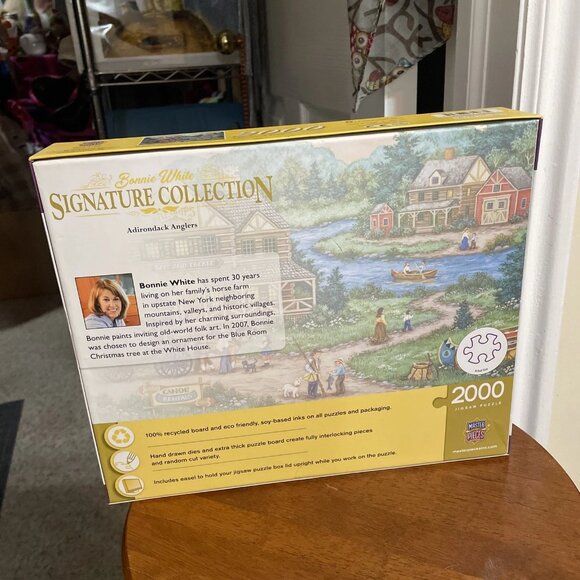 Master Pieces- Signature Collection- Adirondack Anglers 2000 Piece Puzzle - NIB - Picture 4 of 4